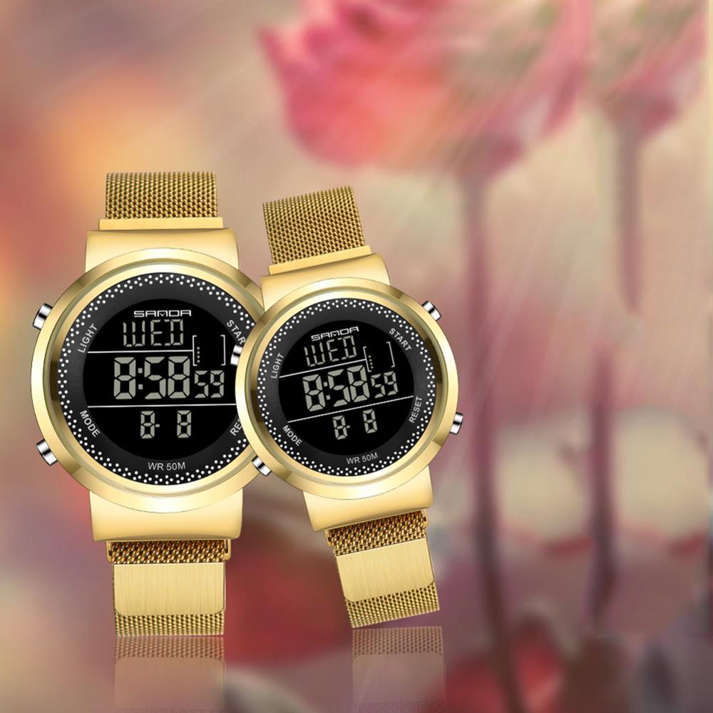 Women Watch Men Touch Screen LED Electronic Watch Waterproof Couple Luminous Watch for