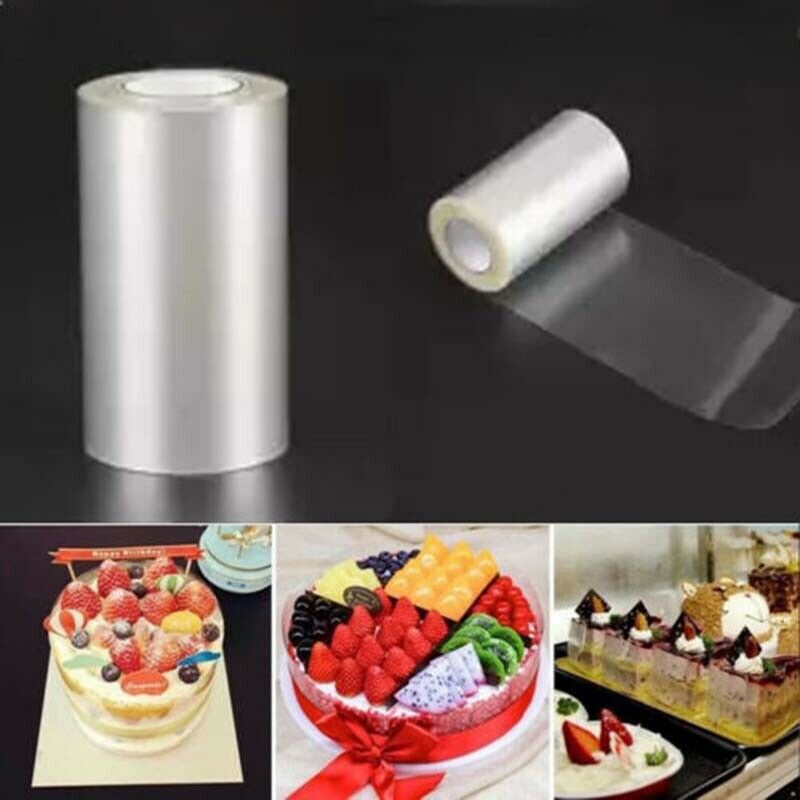 Collier Transparent pour gâteau, 1 rouleau, Film pour pâtisserie, acétate de cuisine, chocolat, bonbons, cuisson, accessoires durables 10/12/15 cm