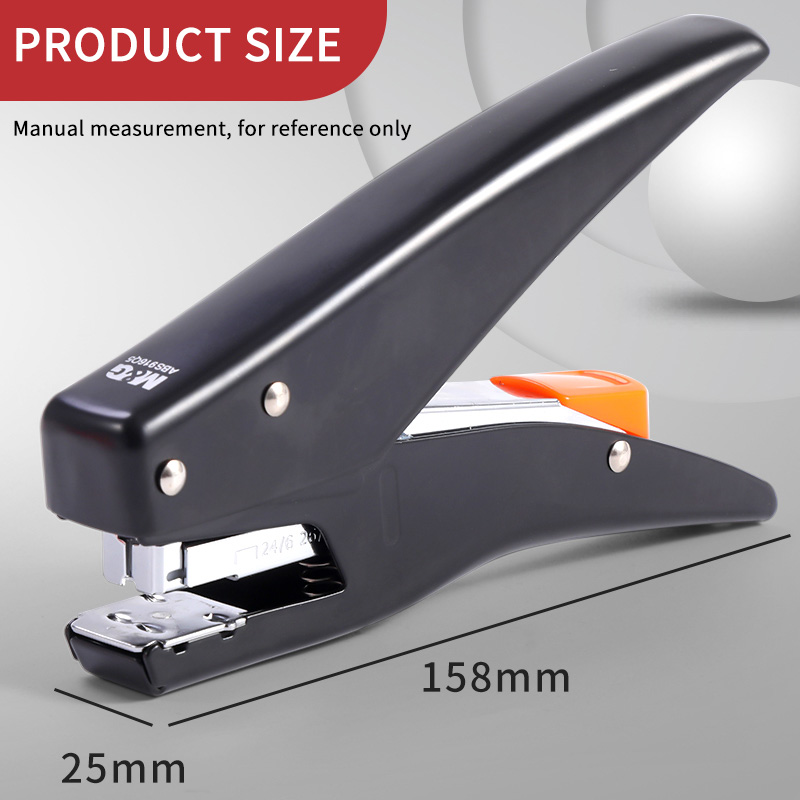 M&amp;G 25 Sheets Effortless Heavy Duty Stapler Power Saving Metal Paper Stapling Machine for School Office Supplies Stationery