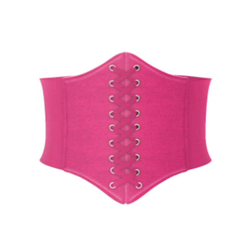 Corsé gótico debajo del busto para mujer, cinturones elásticos anchos de cuero brillante, corsés dorados para entrenador de cintura: Verde
