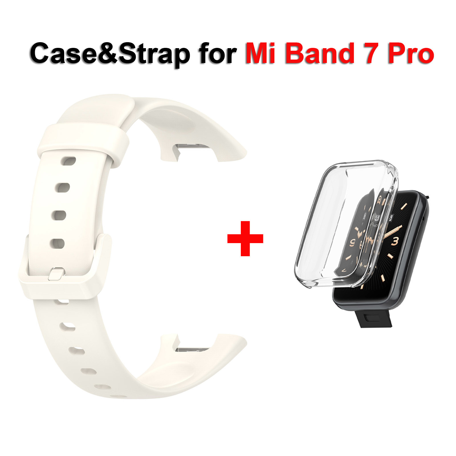 Correa de repuesto para Mi Band 7 Pro, correa de silicona para Xiaomi Mi Band 7 Pro, pulsera, correas de reloj para Xiaomi Band 7 Pro: Amarillo plata