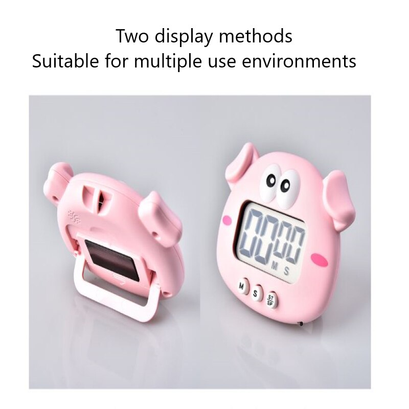 Grote Cijfers Klok Keuken Timer Grote Scherm Digitale Timer Vierkante Koken Tellen Countdown Wekker Slaap Stopwatch Klok