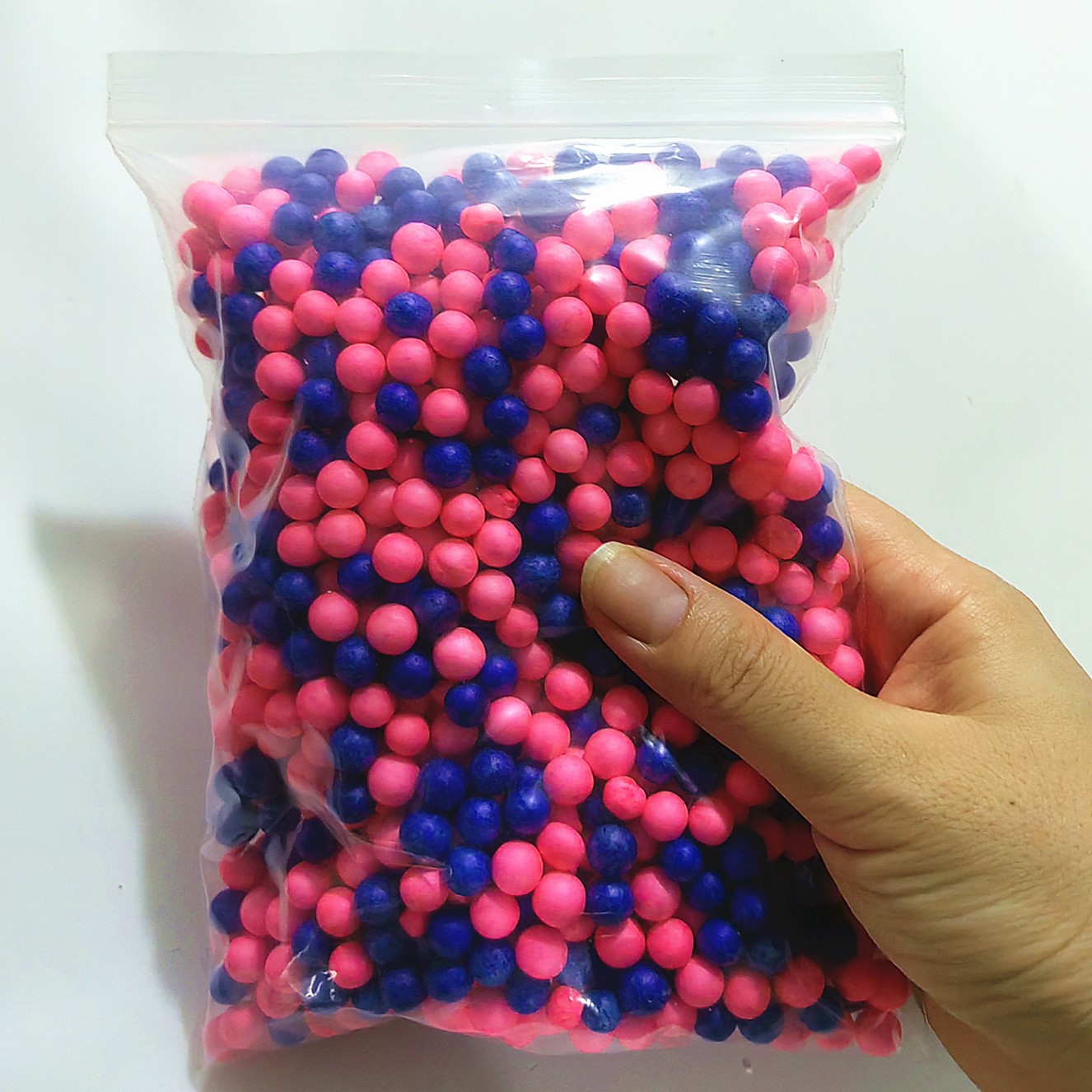 Mini perles de mousse colorées 6-8mm, boules de mousse multicolores, remplissage de polystyrène, boule à bulles, décoration de fête de mariage: GRIS