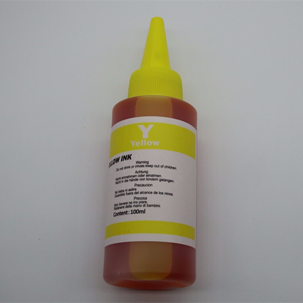 Universal TINTA Corante COR De Tinta Para Impressoras BROTHER 4 4 Premium 100 ML BK C M Y cartuchos de Tinta para O IRMÃO ciss impressora de Kit de Recarga de tinta Engarrafada