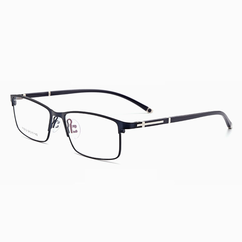 Simple Alloy Frame Glasses With Anti-Radiation And Anti-Blue Ray Eyeglasses Frame Men Style Full Rim Spectacles