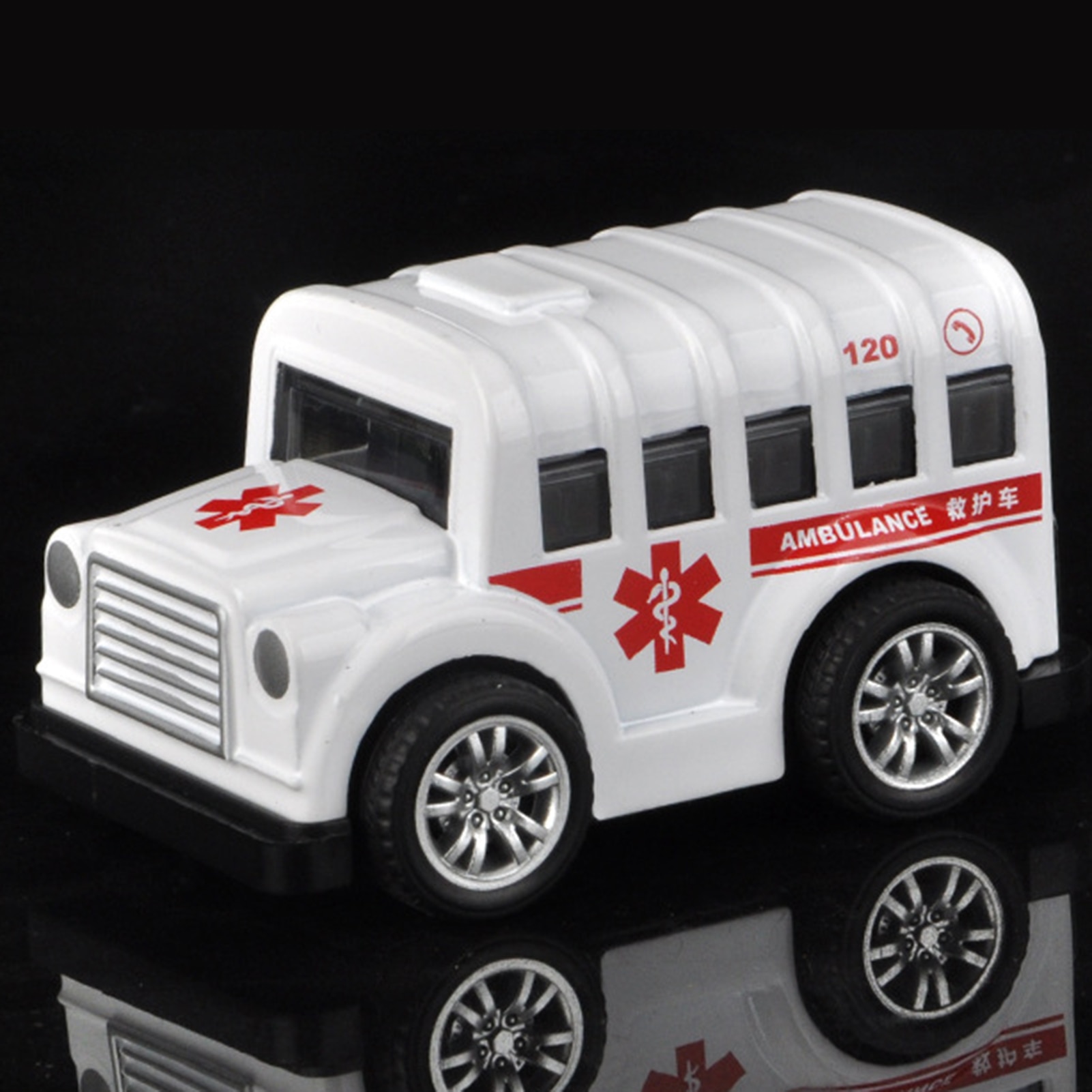 Mini Metal Pull Back Police Car/Trucks/School Bus/Ambulance Kids Toys Vehicles