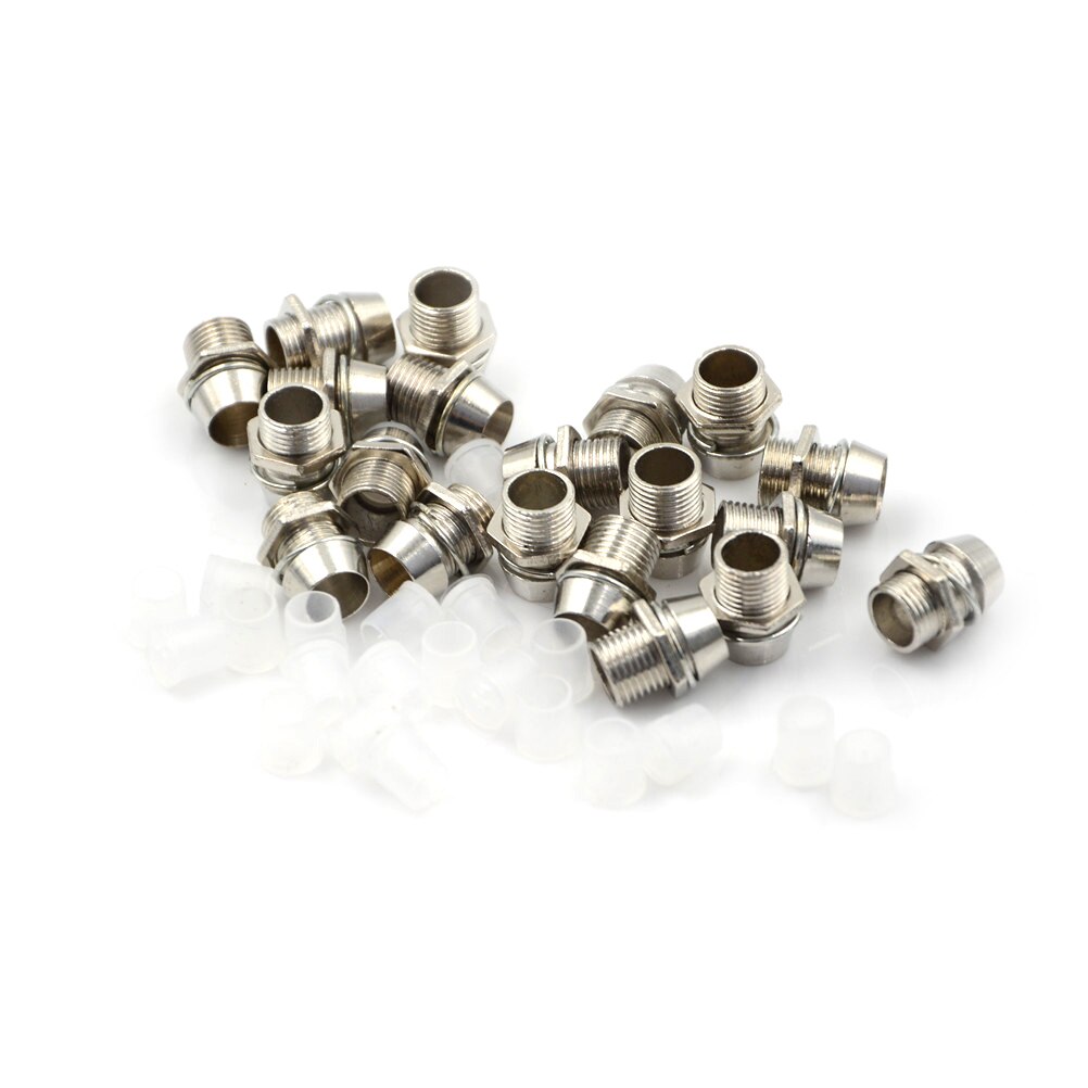 20pcs/pack Copper 5mm Light Emitting Diode LED Holder Mount Panel Display Thread Mount Holder Size 8mm
