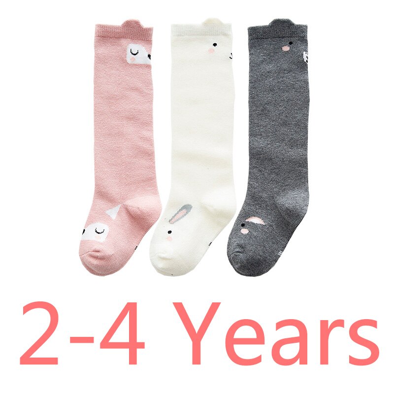 3Pcs/Lot Mesh Non-Slip for Girl Boy Socks Cotton Infant Newborns Baby Kids Socks for Fox&Cat Baby Toddler Clothes 0-4 Years: G207 M