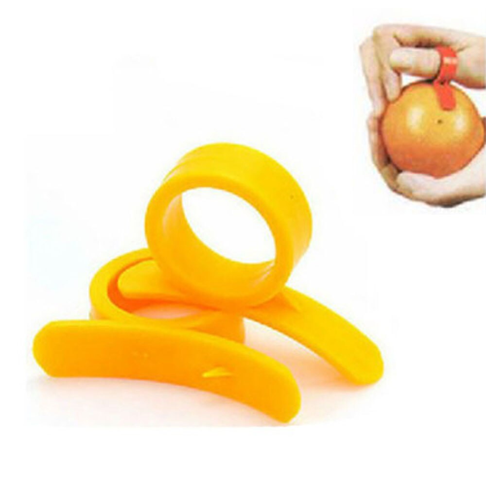 10Pcs Multifunctionele Plastic Ring Oranje Opener Vinger Oranje Oranje Peeler Slak Oranje Opener Dunschiller