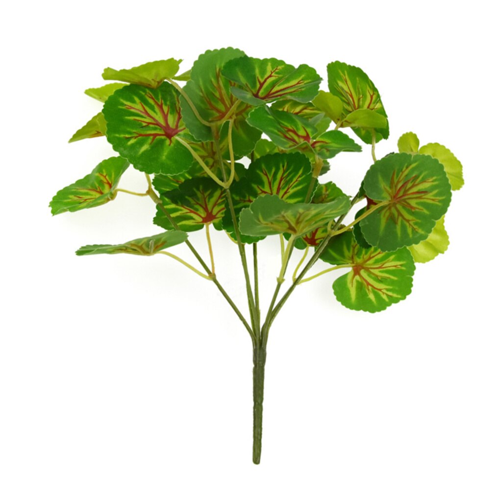 2Pcs Simulation Plant Leaves Plastic Green Plant Decoration For Living Room Balcony Office Artificial Plant Flower Decoration: green1