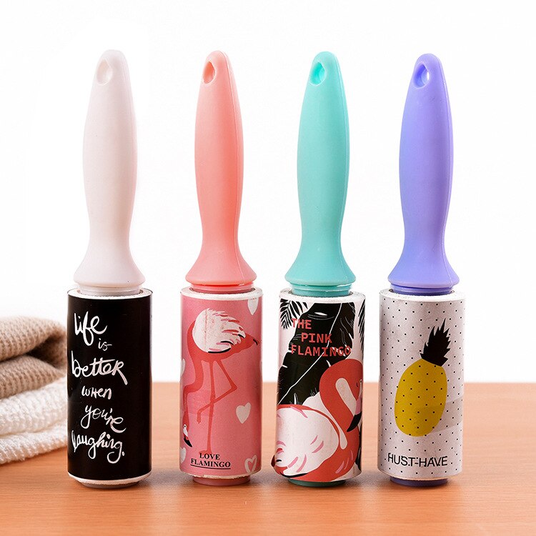 Lint Rollers Brushes Portable clothes sticky hair can peeled sticky roller mini sticky dust paper dust collector 50 tear JUL25