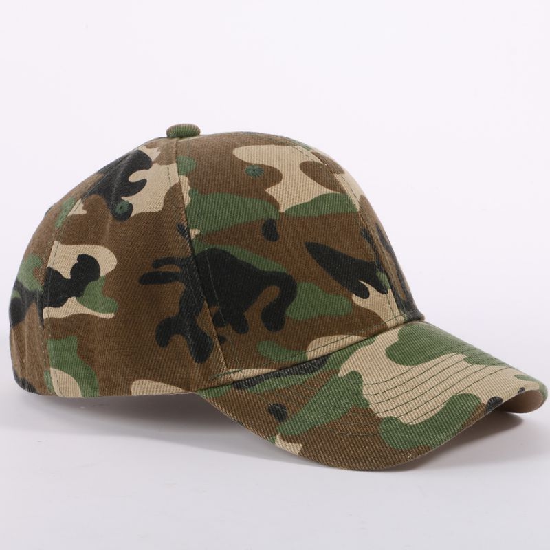 Camouflage halv mesh army hat baseball cap desert jungle snap camo cap mænd kvinder hatte  p1