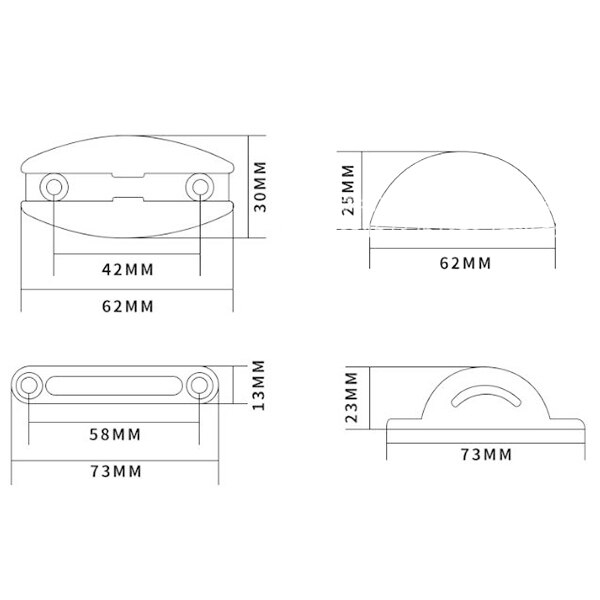 Door Retainer Catch For Caravan Campers Boat Camper Rv Door Stoper Clip Nylon Door Catch Installed On Cabinet Cabinet Drawer