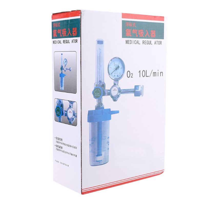 Regulador de inhalador de oxígeno, caudalímetro de presión, salida de rosca macho G5/8-14 CGA540 C6UC