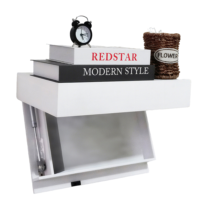 Magiczna Półka Ścienna z Ukrytym Sekretnym Schowkiem, Ukryta Półka Wisząca, Półka Ścienna robić Przechowywania z Ukrytym Schowkiem: czarny