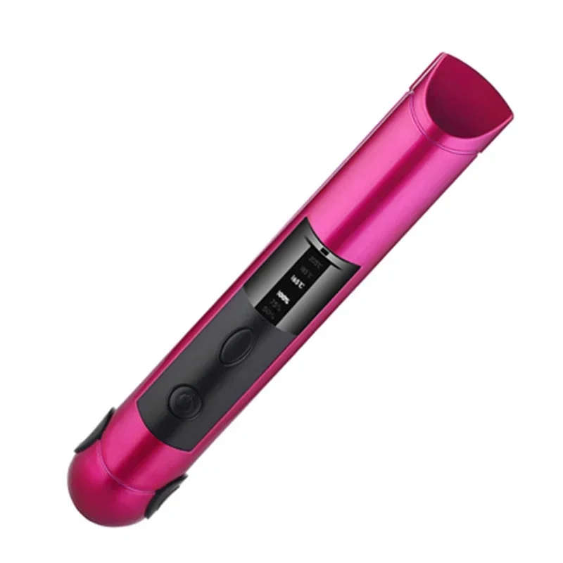 USB Oplaadbare Professionele Haar Krultang 2 IN 1 Twist Draagbare Stijltang & Krultang Platte Haar Styler Styling Tool: Roze
