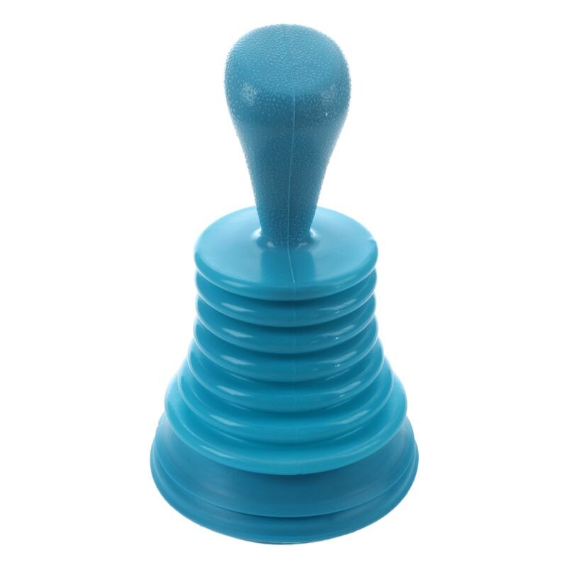 Toilet Plunger Kitchen Sink Waste Pipe Unblocker Cleaner Blue