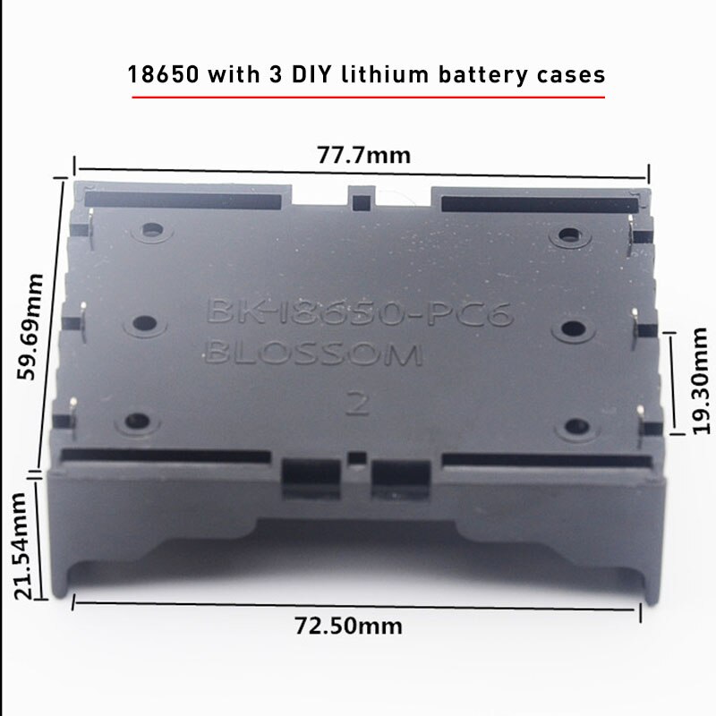 ABS 18650 Power Bank Cases 2X 3X 4X 18650 Battery Holder Storage Box Case 2 3 4 Slot Lithium Batteries Container with Hard Pin