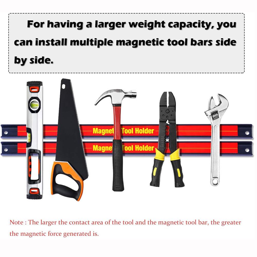 11" 18" 24" Magnetic Tool Holder Bar Organizer Storage Rack Knife Wrench Pliers hand Tool Storage Heavy duty with Screws