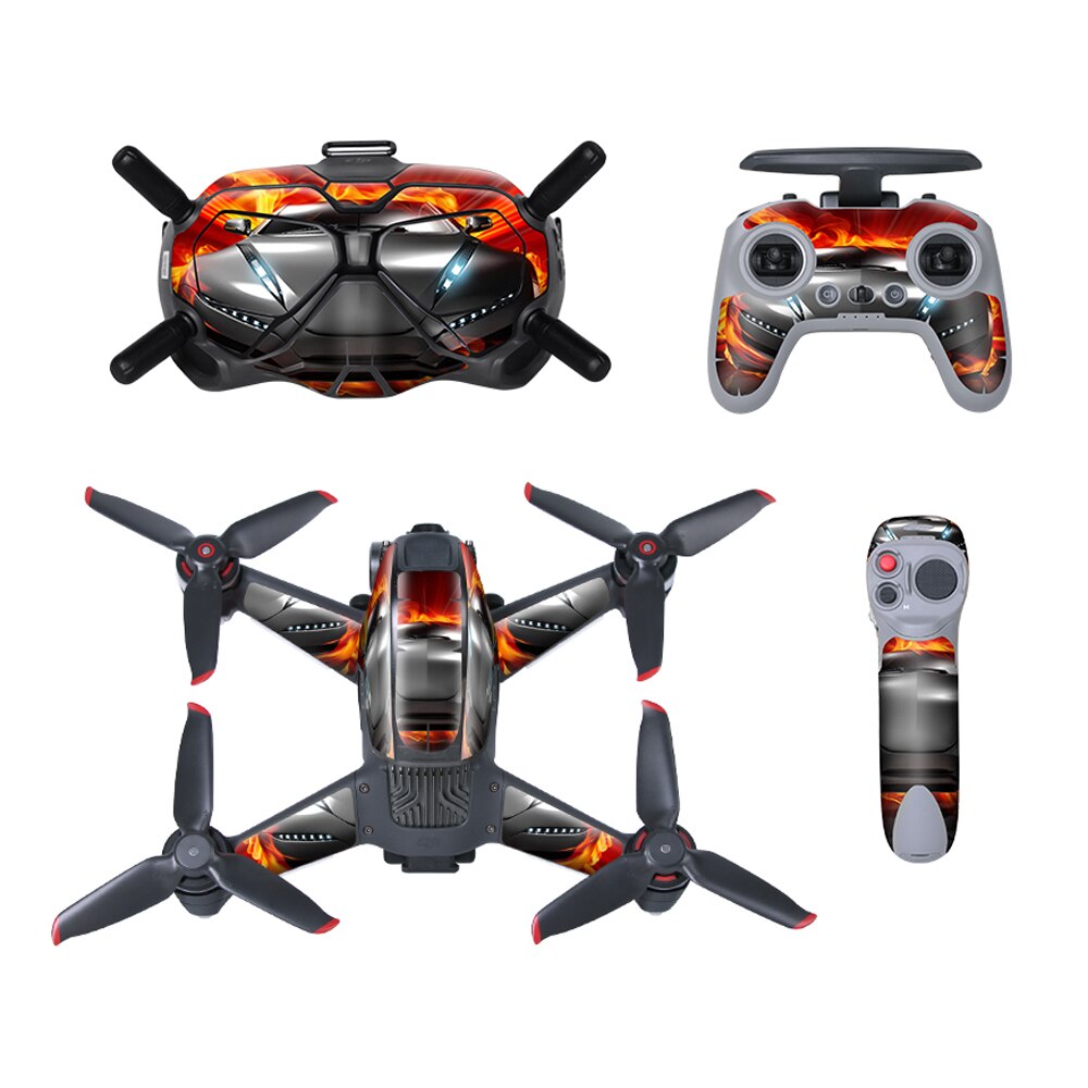 Dji Fpv Combo Behuizing Body Beschermende Stickers Film Skin Cover Verwijderbare Waterdichte Pvc Sticker Voor Dji Fpv Combo: 2