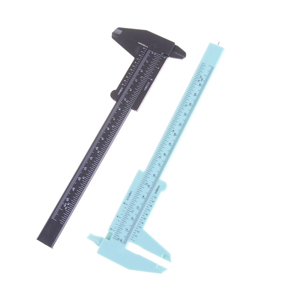 De de 6 pulgadas 150mm regla de plástico corredera calibrador a Vernier de medición