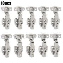 Furniware 20 stuks hoekaanslag, kastscharnieren, openingshoek 110 graden, met hydraulische veer, perfecte softclose-keukenkastscharnieren, pot-boorafstand 45 mm, voor keukenkast, kledingkast