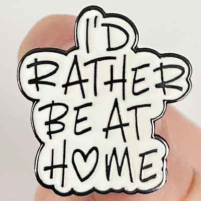 Grappige Inspirerende Quotes Emaille Badge Letters Broches Vrouwen Reversspeldjes op Rugzak Kostuum Accessoires Zin Sieraden: Blue Zinc Plated