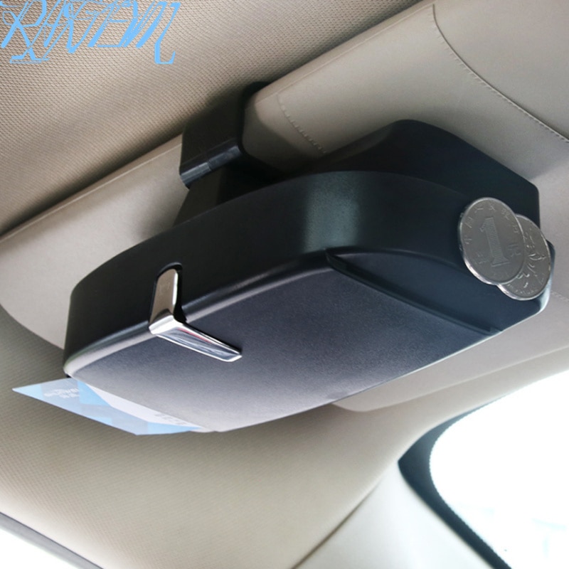 Car Glasses Box Storage Holder Sunglasses Case For Land Rover LR4 LR3 LR2 Range Rover Evoque Defender Discovery Freelander