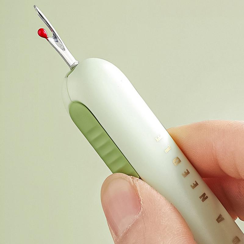 Herramientas de costura 2 en 1 para enhebrar agujas, enhebrador automático fácil de enhebrar agujas, removedor de hilo de coser, despador de costuras, unpicker de puntadas