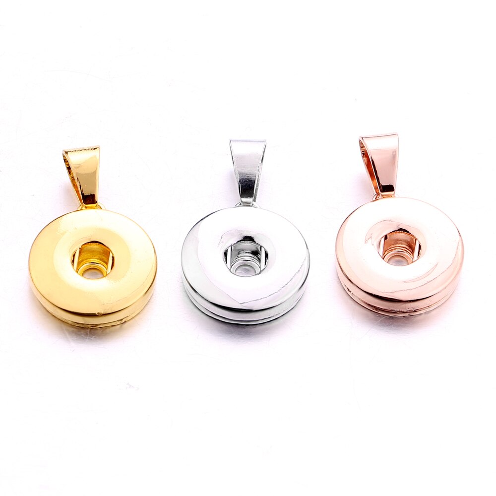 10pcs/lot Snap Jewelry 18mm Interchangeable Snap Button Accessories Findings Metal Button to Make DIY Snap Bracelet Necklace