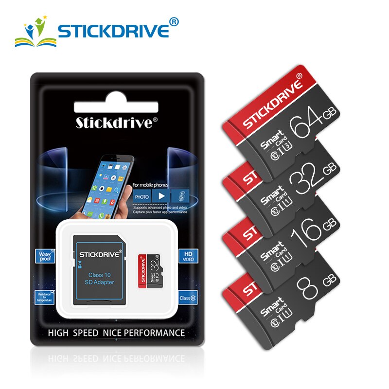 Micro SD Card 8GB 16GB 32GB Class 10 Memory Card High Speed Microsd 64gb for Phones/Tablet/Camera 128gb Mini Flash TF Card