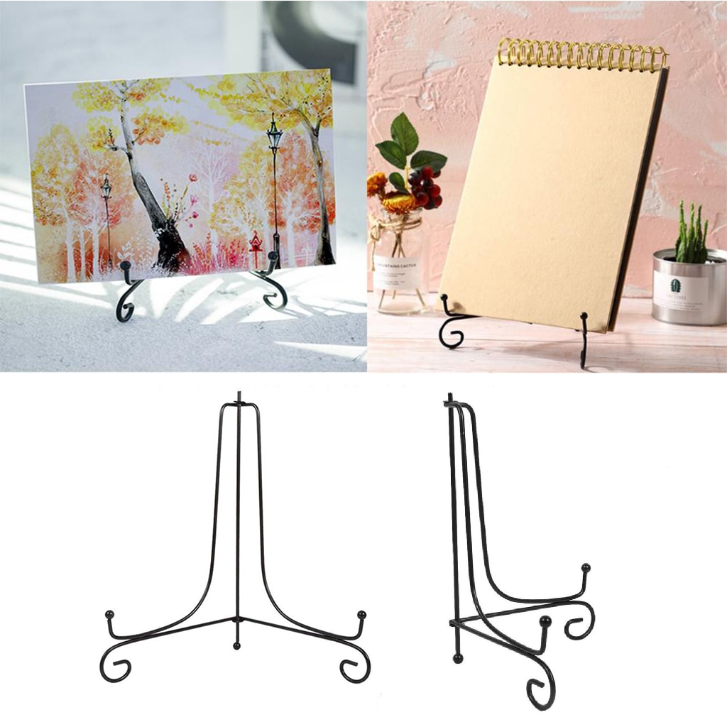 Adjustable Folding Display Stand Holder for Plate Bowl Tea Cake Picture Photo Frame Book Support Rack Home Decor