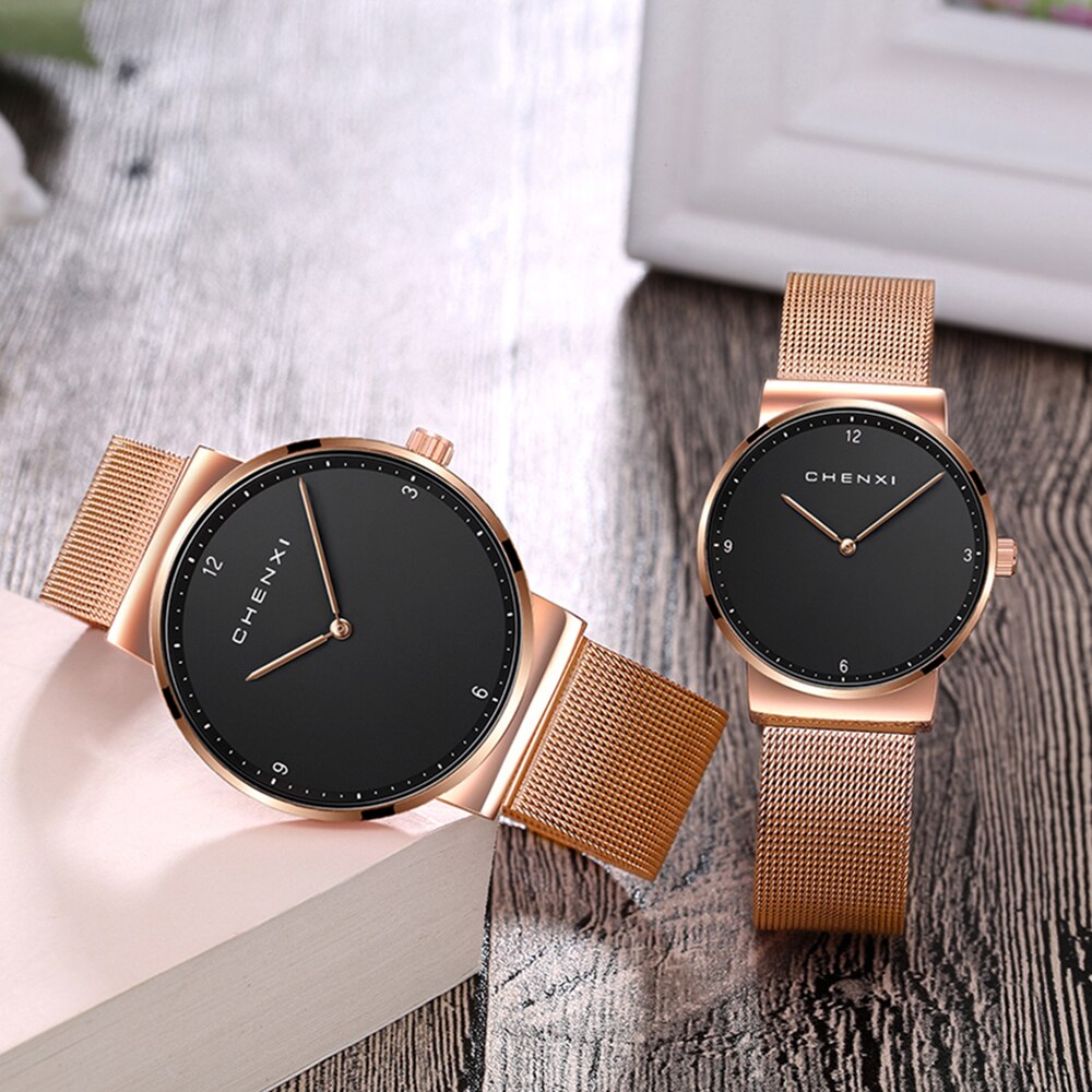 CHENXI relojes de mujer moda couple montre-bracelet minimaliste montre-bracelet pour hommes relogio feminino femmes montres à quartz hodinky