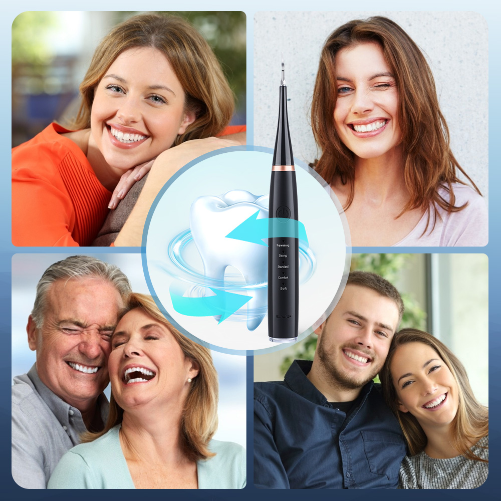 Escalador Dental ultrasónico, limpiador de dientes, eliminación de piedra Dental, eliminador de placa sónico eléctrico para manchas de dientes y sarro