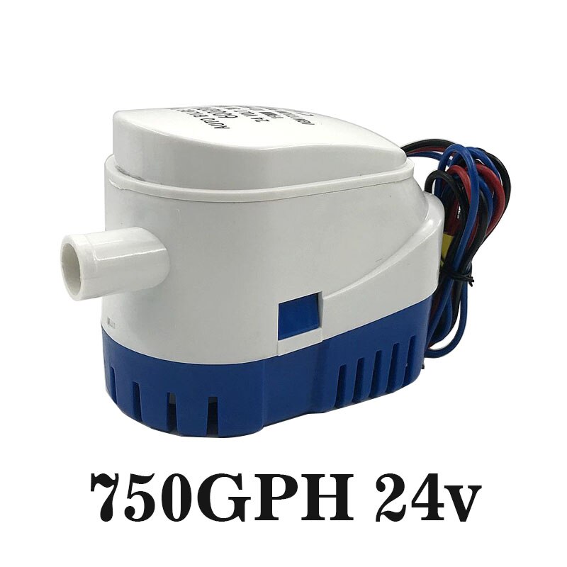 Dc 12v 24v vannpumpe automatisk lensepumpe 600 750 1100 gph nedsenkbar båt lensevannpumpe 12v elektrisk auto folat bryter: 750 km / t 24v