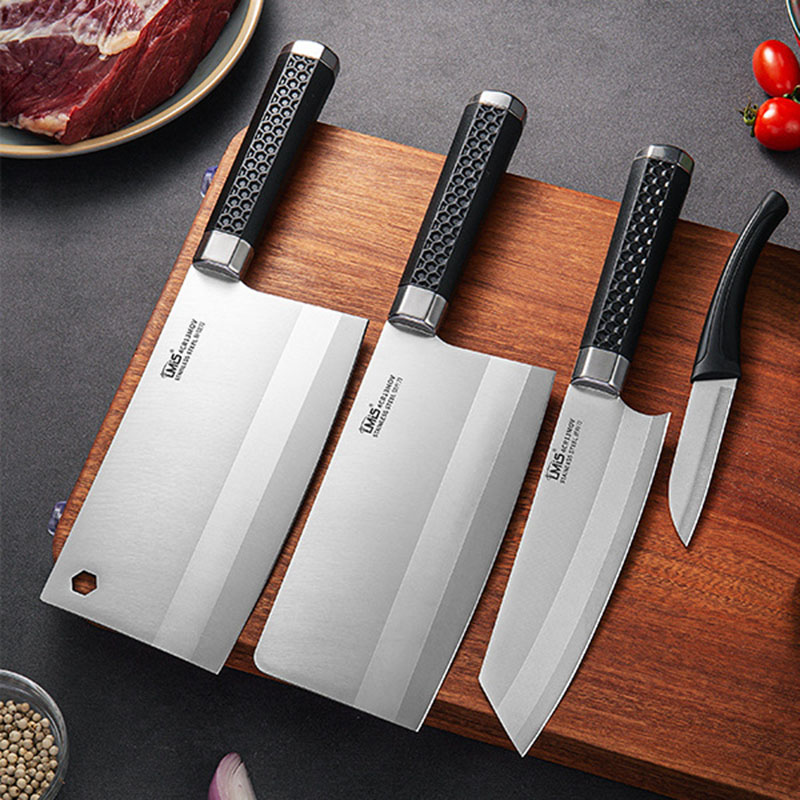 Cuchillo de acero inoxidable 4Cr13 para cortar hueso, utensilio de cocina con mango ergonómico, para Chef, carne de aves de corral, fruta, herramientas de corte