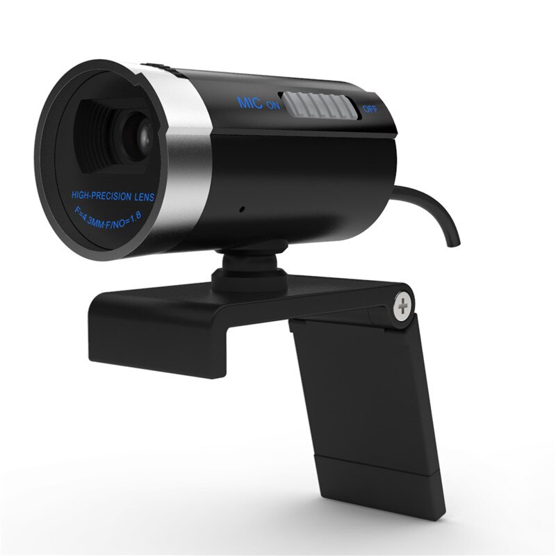 HD Camera Night Vision 360 Degree Adjustable with Microphone for Laptop Meeting PUO88