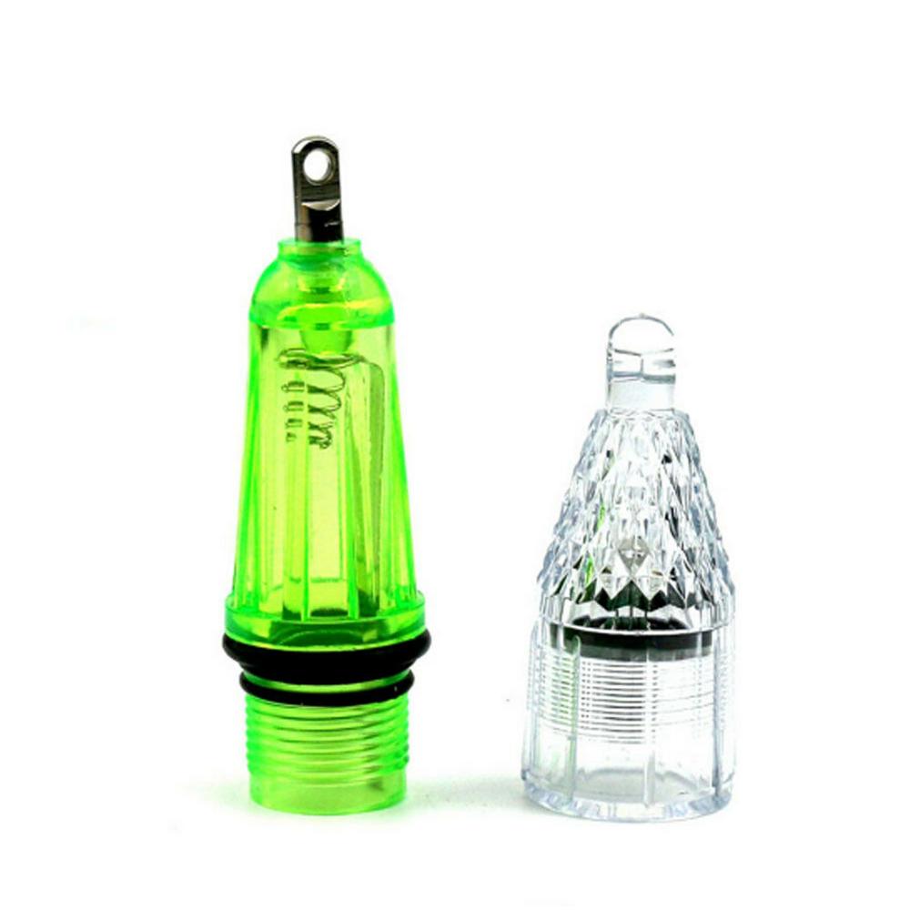 LED clignotant Mini appât leurre goutte profonde lumières sous-marines pêche calmar poisson leurre lumière vert lampe nuit poissons lumières