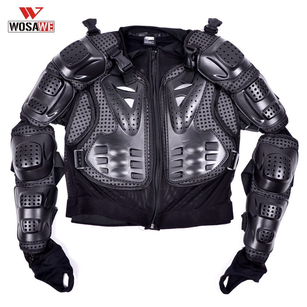 Motorcykel rustning hel kropsbeskytter rustning vest motobike cykel sikkerhedsjakke ryg skulder krop beskytter gear pansret bjælke
