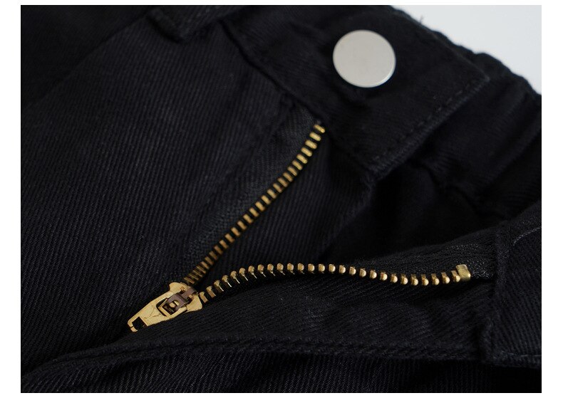 Chicas adolescentes Beige recto Jeans Otoño Invierno cintura alta cintura elástica pantalones Denim 10 12 13 14 15 años
