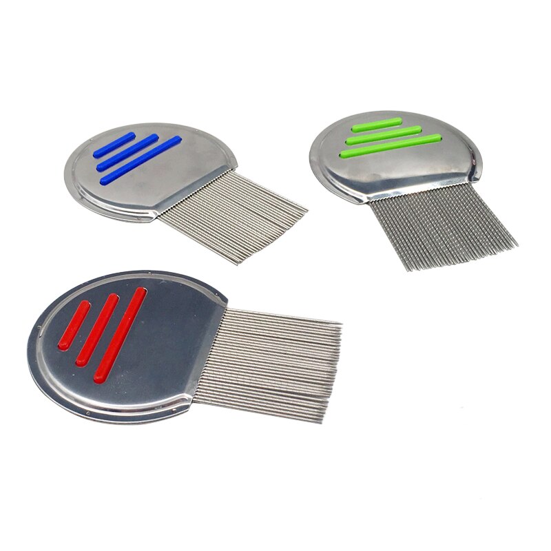 1PC Stainless Steel Kids Hair Terminator Lice Comb Nit Free Rid Headlice Super Density Teeth Remove Nits Comb Hair Tool