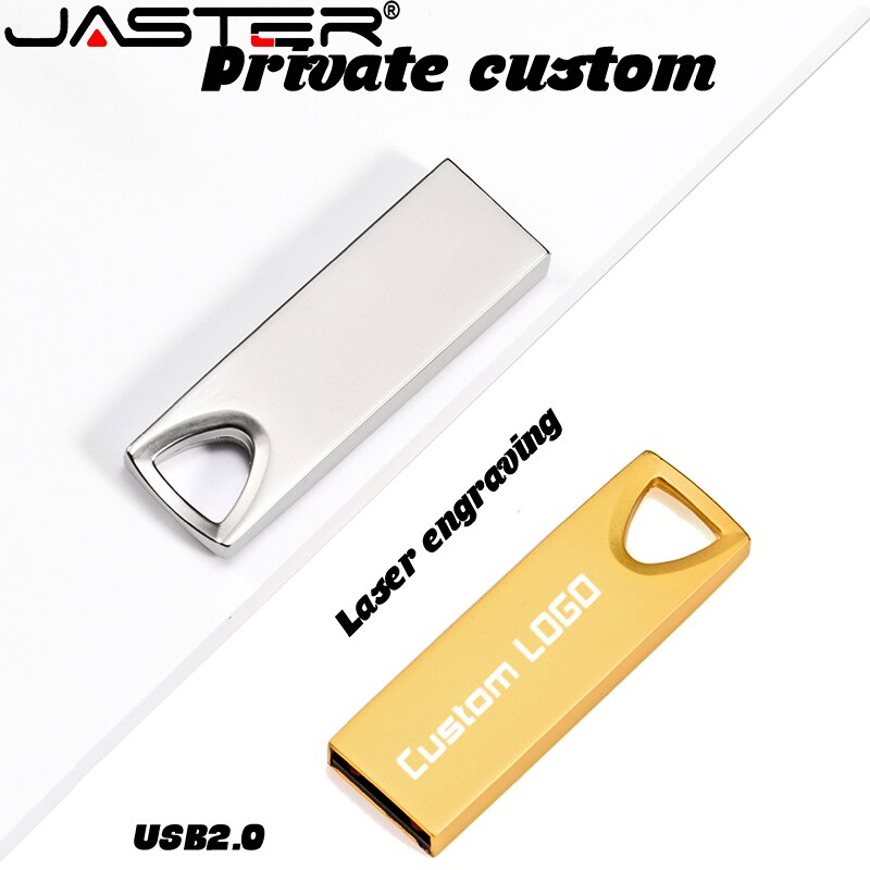 JASTER Metalen Mini USB-Stick 128 GB 64GB 32GB stick Cle USB Flash Stick Pen Drive 4gb16gb 32gb 64gb 128 gb USB Stick