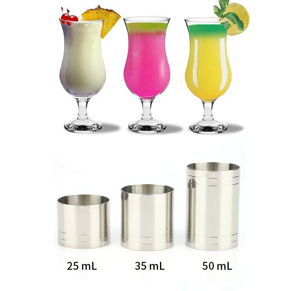 Wine Measures Bar stainless steel Jigger Spirit Shot Measure Cup Measure Cup Wine Measure Cups for Bars Making Mixed Drinks