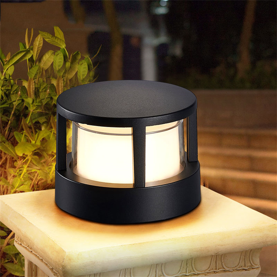 Thrisdar 15W Outdoor Buiten Hek Ingang Deur Pijler Lamp Binnenplaats Landschap Pathway Gazon Post Licht Stigma Lampen