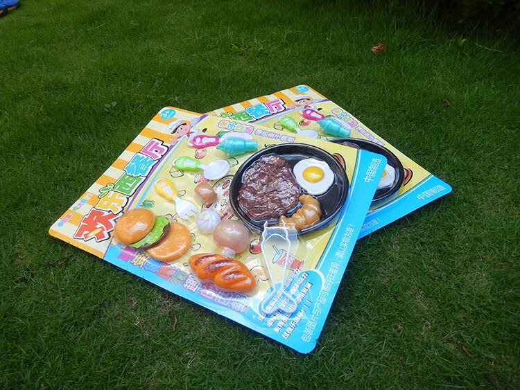 Vlampo Funny Kids Mini Speelhuis Kinderen Keuken Speelgoed Vroege Educatief Kinderen Speelgoed Simulatie Steak Ei Vorm
