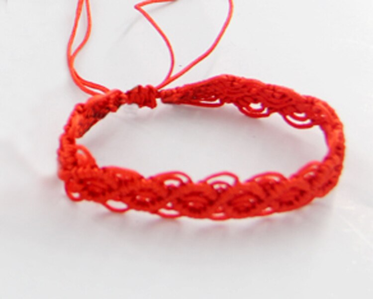 1 rollo (25 metros)/lote, 1mm pulsera roja cuerda tejida manualidad material guardería manualidades Juguetes diy manualidades jardín de infancia diy