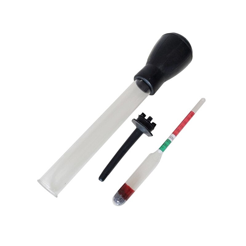 Export-Niveau Electro-Hydraulische Hydrometer, electro-Hydraulische Dichtheid Meter 1.10-1.30 Accu Plus Elektrolyt 1Pcs