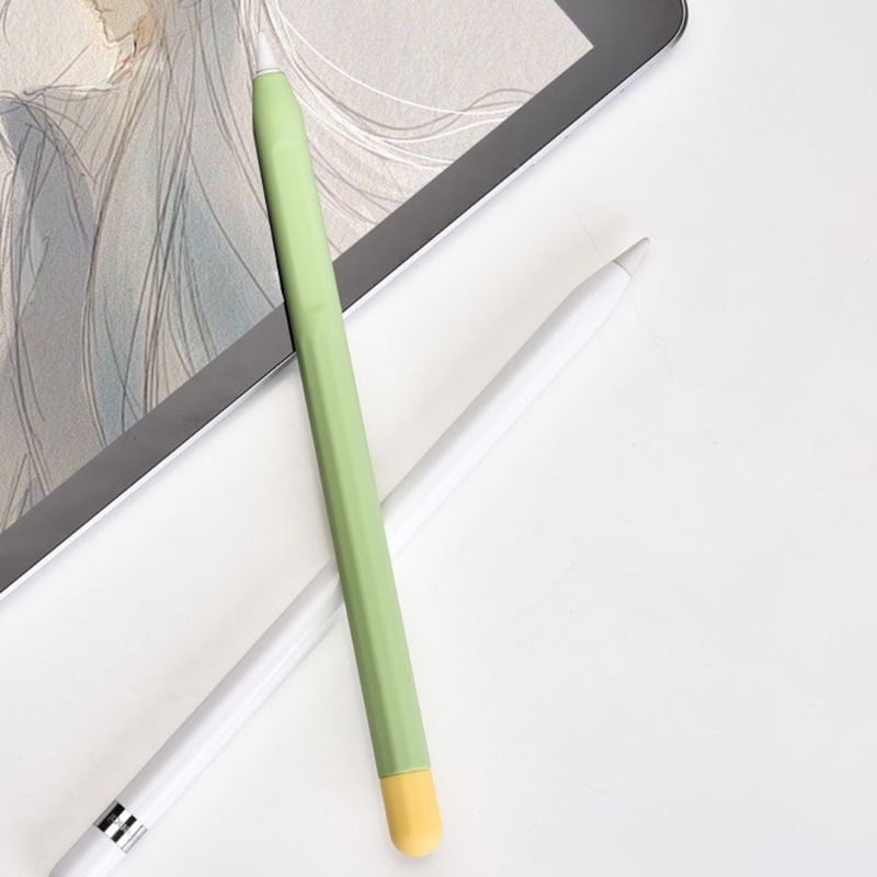 Capa de segurança protetora para apple pencil 2 anti-choque anti-perdido slicone capa de manga para ipad tablet touch pencil 2 kits