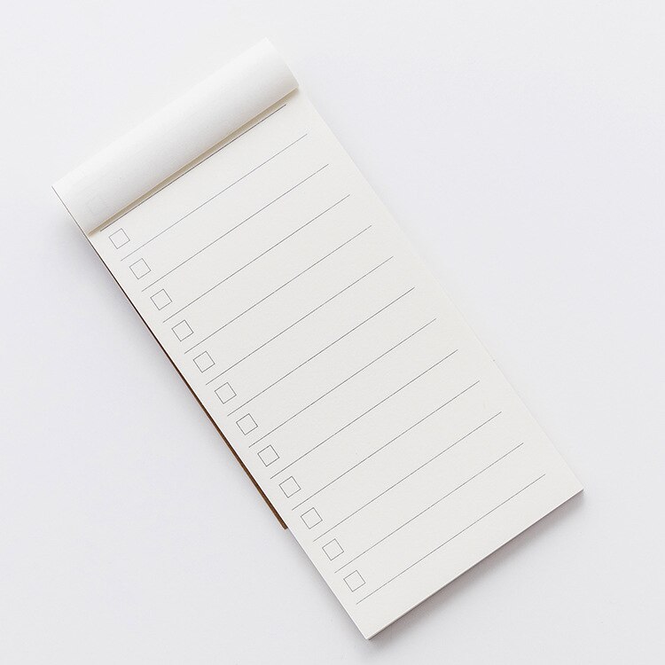 Carnet de notes Portable en papier Kraft, 50 feuilles, pour enfant, Plan quotidien, mensuel, hebdomadaire, écriture, Style vierge, dessin, cahier déchirable: Style 1