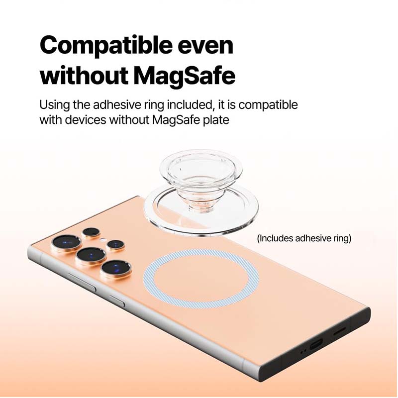 Airbag-Telefonhalter, magnetisch, transparent, faul Stand, verstellbarer Handgriff, universelle Schreibtisch-Halterung, leicht, einziehbar